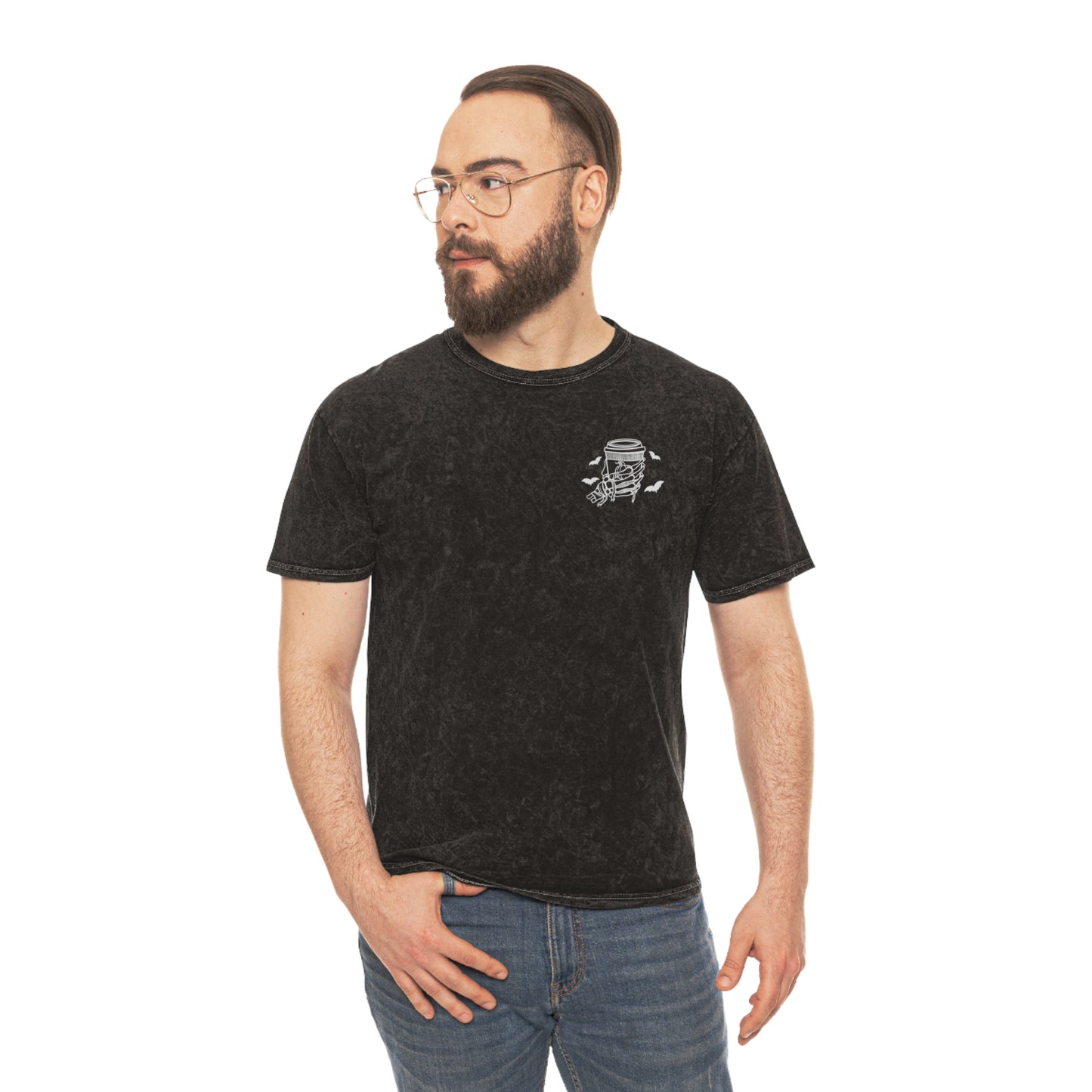 Cup of Coffee Mummy tshirt - Mineral Wash