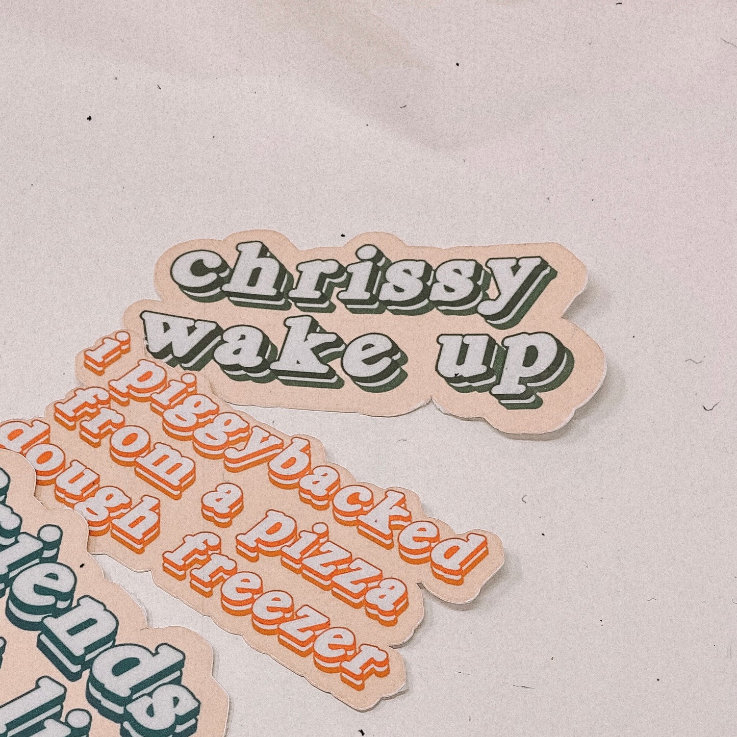 Chrissy Wake Up Sticker