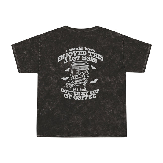 Cup of Coffee Mummy tshirt - Mineral Wash