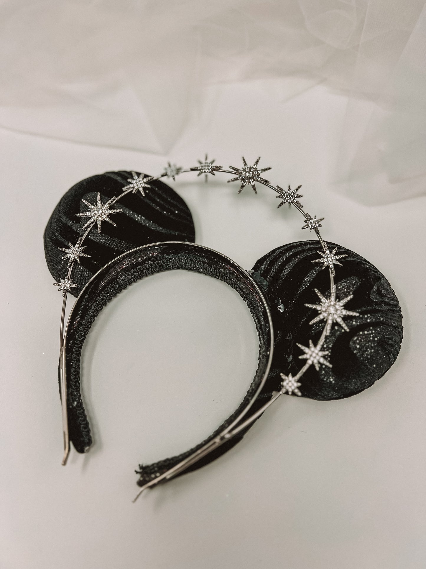 LIMITED- Black Marble Velvet Ears